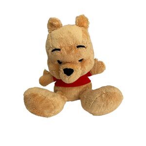 Disney Parks Pooh Bear Big Feet Stuffed Animal Plush 9" Winnie the Pooh